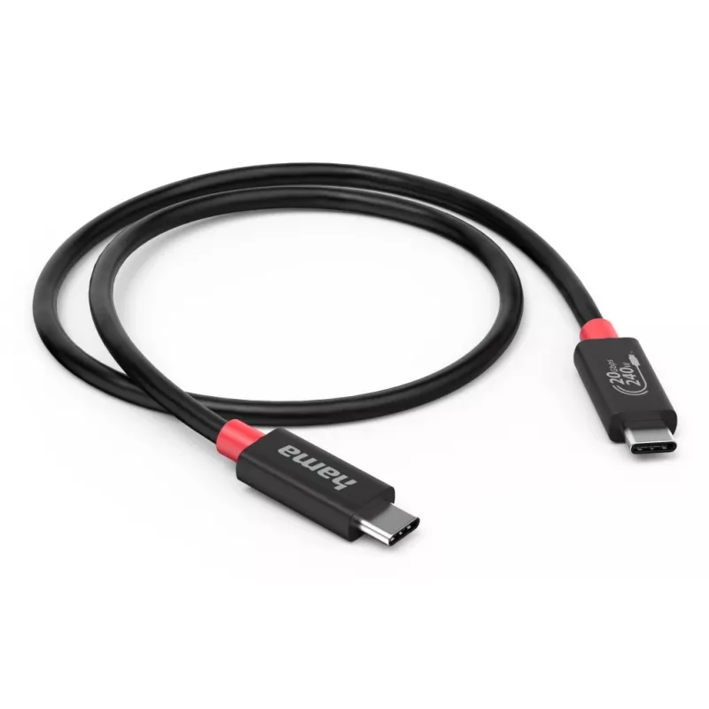 Hama 00200788 Καλώδιο USB 1 m USB C Μαύρο
