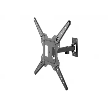 Equip Βάση στήριξης TV στον τοίχο Full-Motion 23 inch-55 inch, 100 x 100 mm, 400 x 400 mm, -8 - 5°, -90 - 90°, Ανοξείδωτο ατσάλι, Μαύρο
