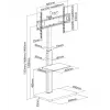 Βάση TV δαπέδου Equip 37 inch-75 inch 650613