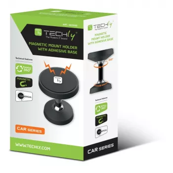 Techly I-SMART-UNI7 Βάση Παθητική βάση Κινητό τηλέφωνο/Smartphone Μαύρο