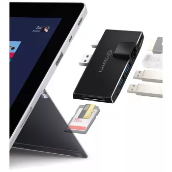 Θύρα USB Hub Terratec CONNECT Pro2 Ενσύρματο USB 3.2 Gen 1 Μαύρο