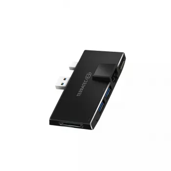Θύρα USB Hub Terratec CONNECT Pro2 Ενσύρματο USB 3.2 Gen 1 Μαύρο