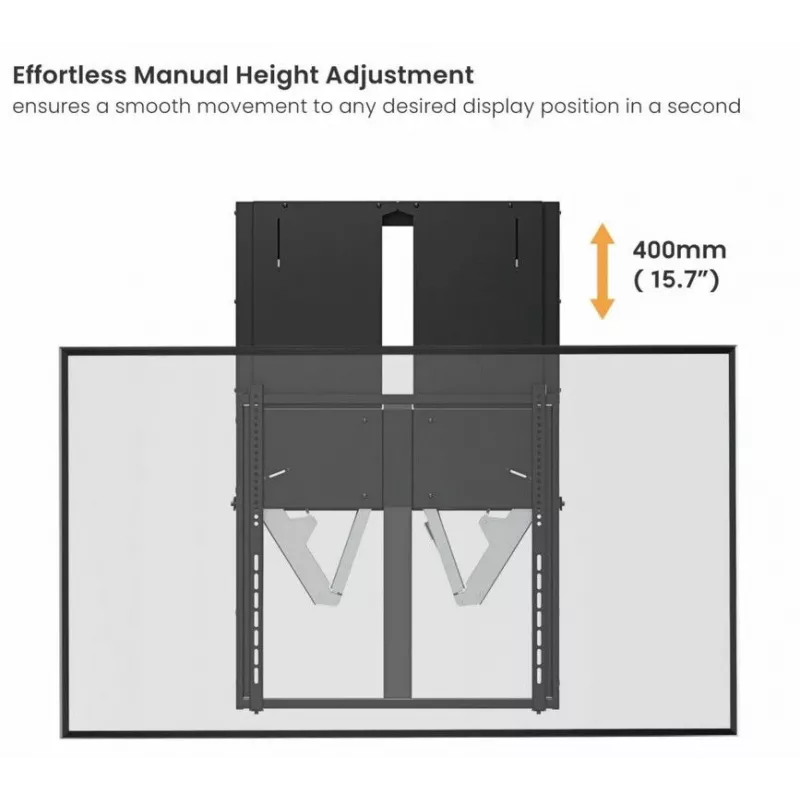 Βάση τηλεόρασης τοίχου Equip 60 inch–100 inch διαδραστική πάνω-κάτω