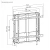 Βάση τηλεόρασης τοίχου Equip 60 inch–100 inch διαδραστική πάνω-κάτω