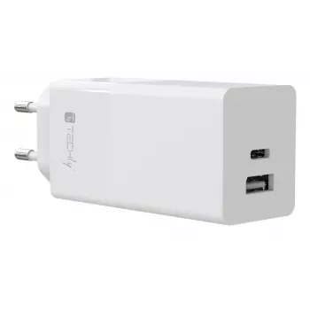 Techly IPW-PD100W-WH φορητός φορτιστής powerbank, smartphone, tablet, universal λευκό AC γρήγορη φόρτιση εσωτερικού χώρου