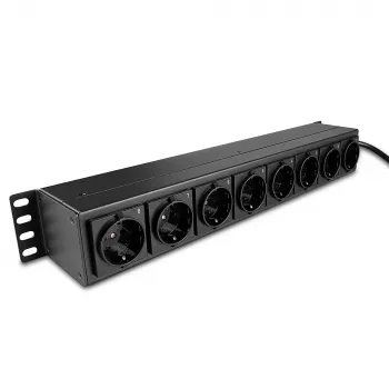 Lindy 73025 μονάδα διανομής ισχύος (PDU) 8 έξοδοι AC 1.5U μαύρη