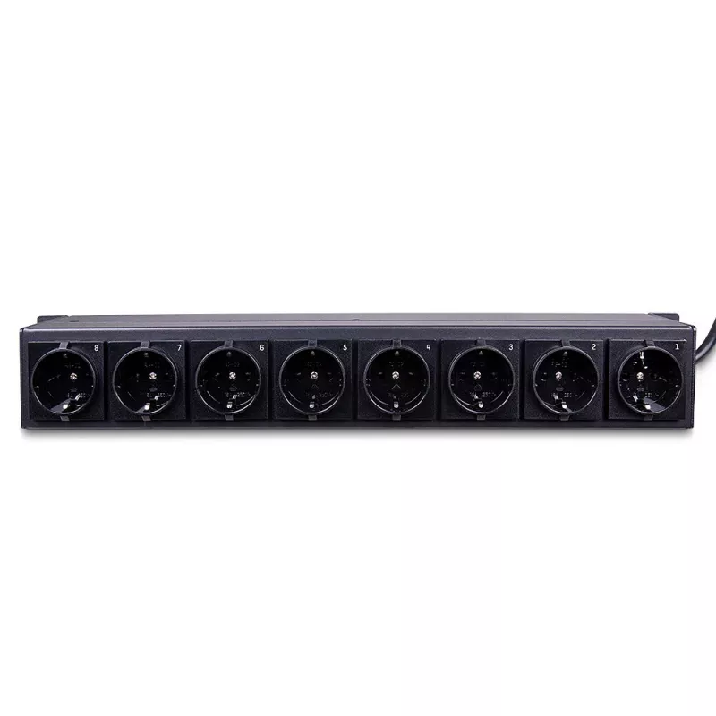 Lindy 73025 μονάδα διανομής ισχύος (PDU) 8 έξοδοι AC 1.5U μαύρη