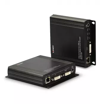 Lindy 140m Cat.6 DVI-D, USB, Audio και RS-232 KVM-Extender