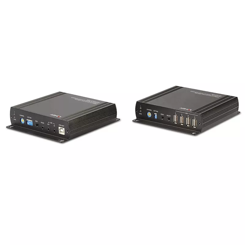 Lindy 140m Cat.6 DVI-D, USB, Audio και RS-232 KVM-Extender
