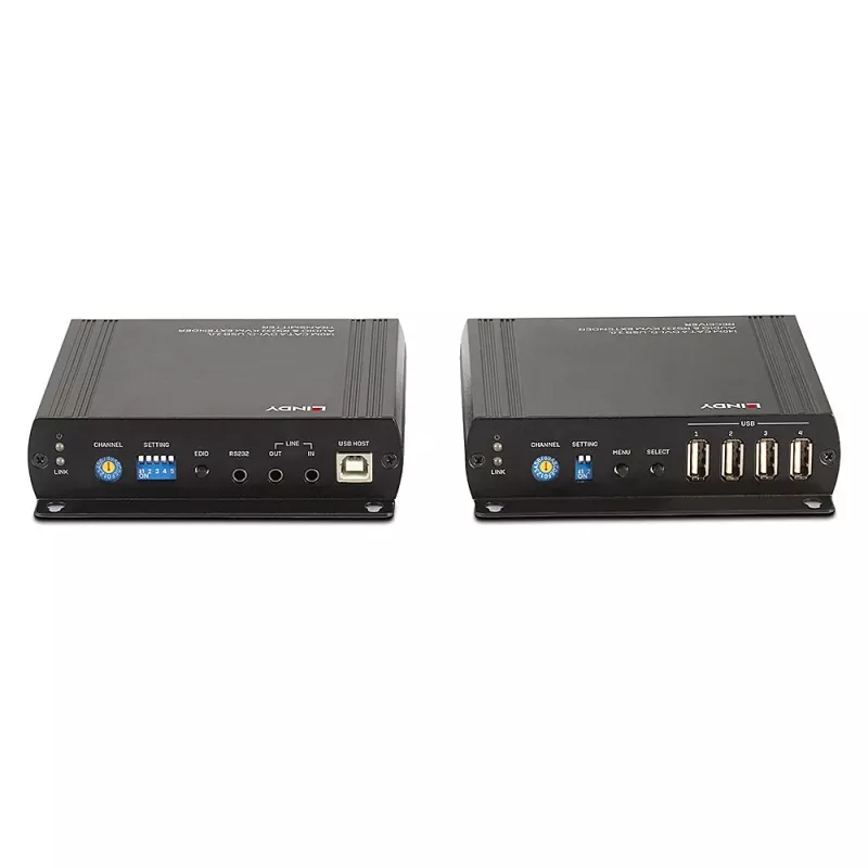 Lindy 140m Cat.6 DVI-D, USB, Audio και RS-232 KVM-Extender