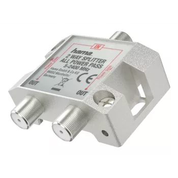 Hama 00205231 διαχωριστής/συνδυαστής καλωδίου ασημί