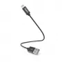 Hama Καλώδιο φόρτισης, USB-A - Lightning, 0,2 m, Nylon, μαύρο