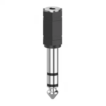Προσαρμογέας καλωδίου Hama 00205194 3,5 mm σε 6,3 mm Μαύρο Ασημί