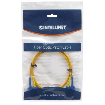 Intellinet καλώδιο patch οπτικών ινών, OS2, SC/SC, 1m, κίτρινο, duplex, singlemode, 9/125 µm, LSZH, ίνα, εφ' όρου ζωής εγγύηση