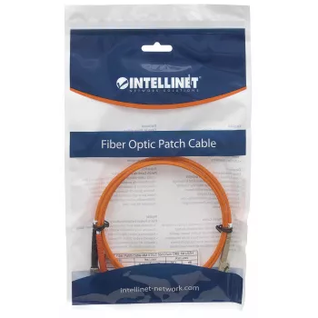 Intellinet καλώδιο patch οπτικών ινών, OM2, LC/ST, 3m, πορτοκαλί, duplex, multimode, 50/125 µm, LSZH, οπτική ίνα, εφ' όρου ζωής εγγύηση
