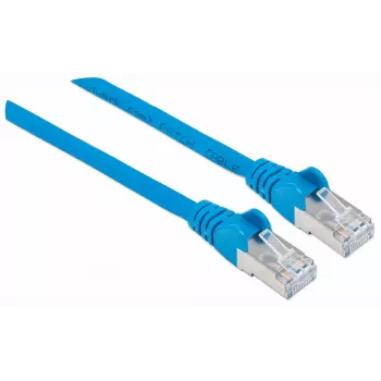 Intellinet Καλώδιο Δικτύου Patch, Καλώδιο Cat7/Βύσμα Cat6A, 1m, Μπλε, Χαλκός, S/FTP, LSOH/LSZH, PVC, RJ45, επιχρυσωμένες επαφές, χωρίς γλωττίδα ασφάλισης, προστατευμένο, εφ' όρου ζωής εγγύηση