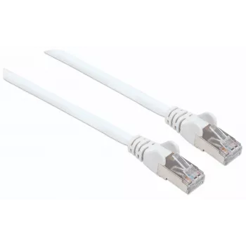 Intellinet Καλώδιο Δικτύου Patch, Καλώδιο Cat7/Βύσμα Cat6A, 15 m, Λευκό, Χαλκός, S/FTP, LSOH/LSZH, PVC, RJ45, επιχρυσωμένες επαφές, χωρίς γλωττίδα ασφάλισης, με προστασία καλύμματος, εφ' όρου ζωής εγγύηση