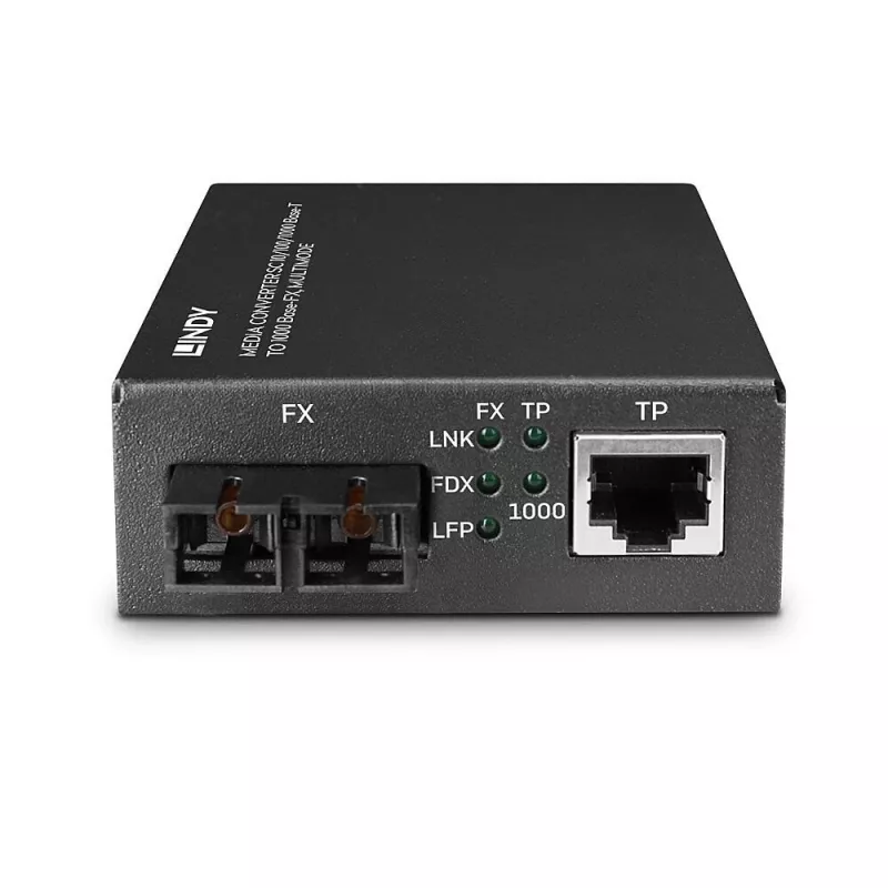 Lindy 25119 Μετατροπέας δικτυακών μέσων 850 nm Multimode Μαύρο