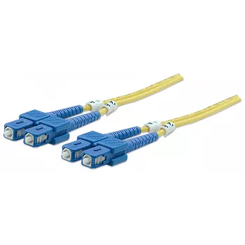 Intellinet Καλώδιο Patch οπτικής ίνας, OS2, SC/SC, 5 m, Κίτρινο, Duplex, Singlemode, 9/125 µm, LSZH, οπτική ίνα, εφ' όρου ζωής εγγύηση