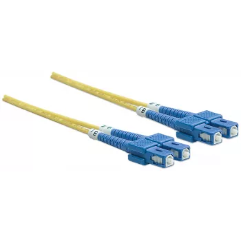 Intellinet Καλώδιο Patch οπτικής ίνας, OS2, SC/SC, 5 m, Κίτρινο, Duplex, Singlemode, 9/125 µm, LSZH, οπτική ίνα, εφ' όρου ζωής εγγύηση