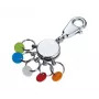 Μπρελόκ TROIKA PATENT/Colour KYR61/CH πολύχρωμο ασημί ορείχαλκος