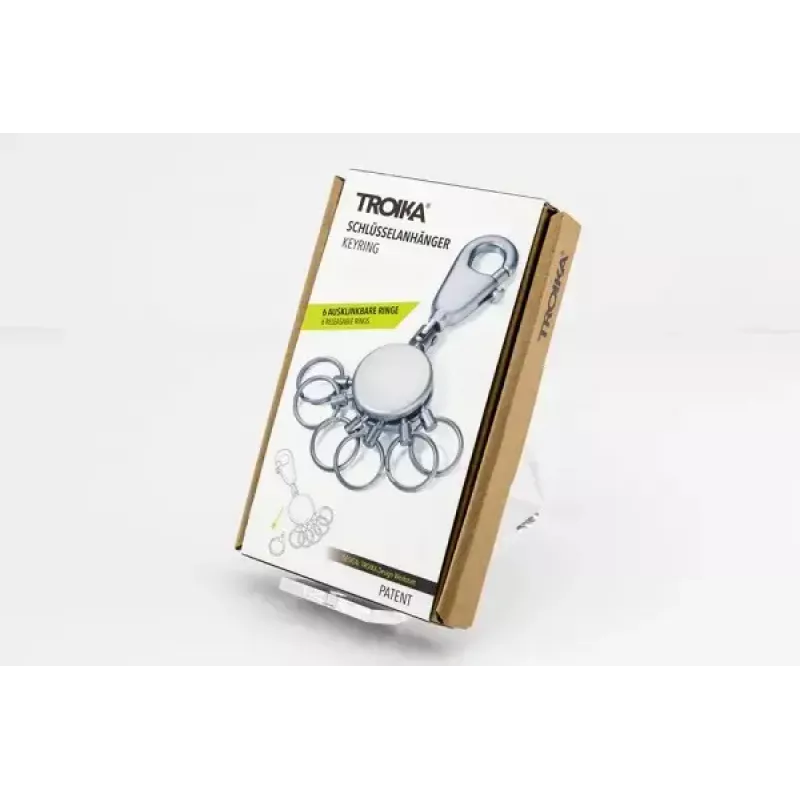 Μπρελόκ TROIKA KYR60/MC ασημί μέταλλο 25mm