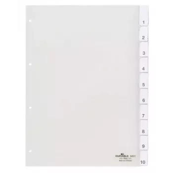 Αριθμητικό ευρετήριο με καρτέλες Durable 6821-19