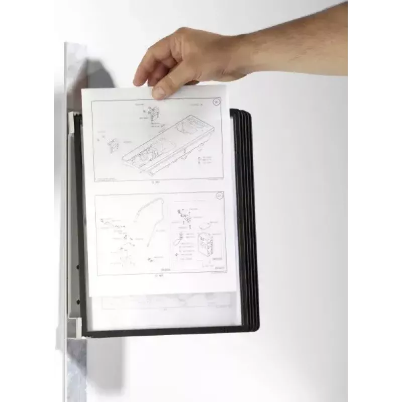 Καρουζέλ προβολής εγγράφων κάθετο A4 Durable Vario magnet wall 5