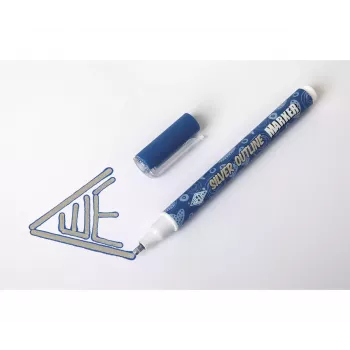 Wedo Silver Outline Marker 6 τεμ. πορτοκαλί