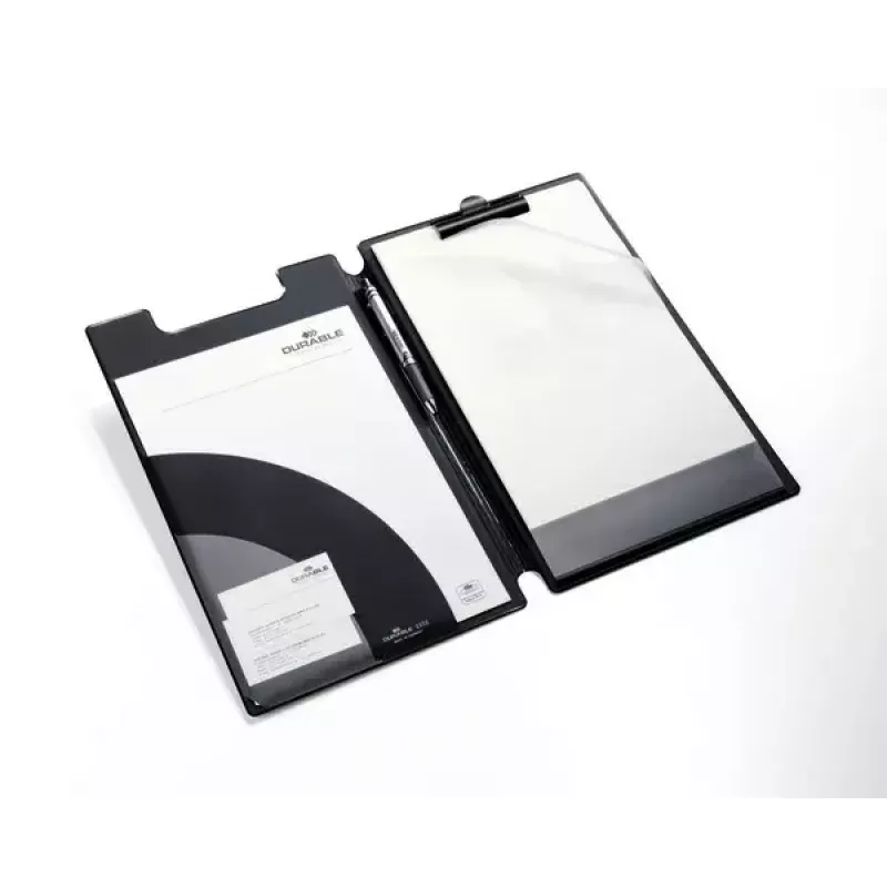 Πινακίδα με κλιπ Durable 2332-01 A4 PVC Μαύρο