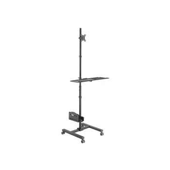 Καροτσάκι πολυμέσων Equip 17 inch-32 inch Μονής οθόνης Κινητός σταθμός εργασίας