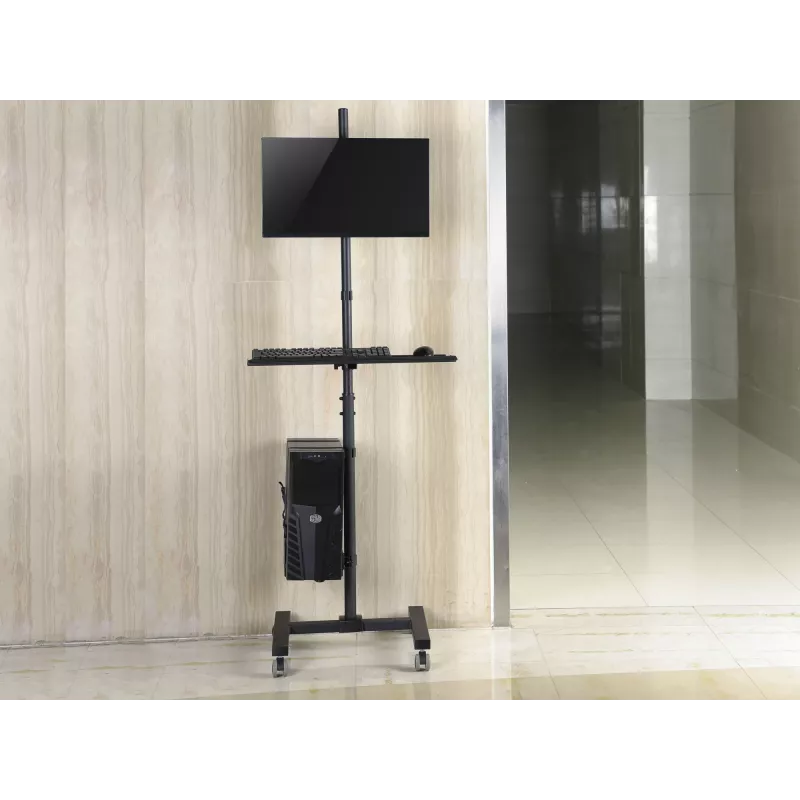 Καροτσάκι πολυμέσων Equip 17 inch-32 inch Μονής οθόνης Κινητός σταθμός εργασίας