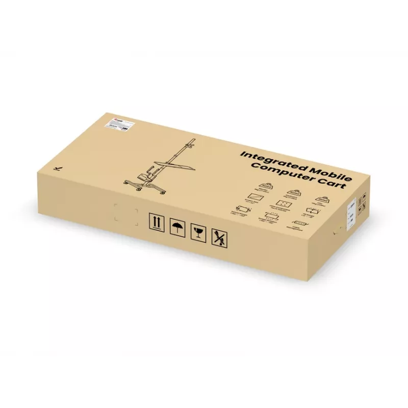 Καροτσάκι πολυμέσων Equip 17 inch-32 inch Μονής οθόνης Κινητός σταθμός εργασίας