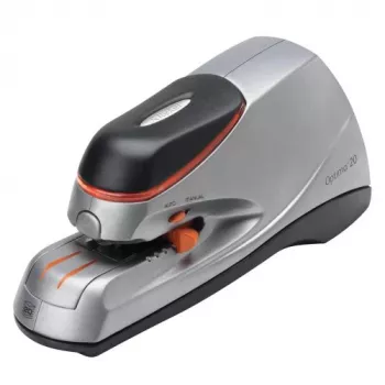 Rexel Optima 20 ηλεκτρικό συρραπτικό, 20 φύλλα, μαύρο, πορτοκαλί, ασημί, 788 g, 292 mm, 143 mm, 175 mm