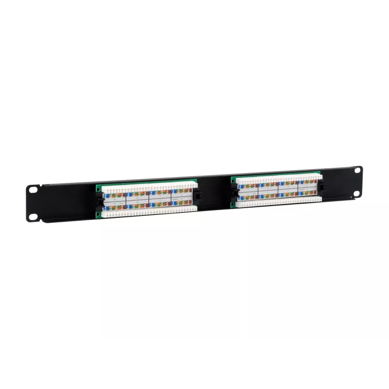 Equip Patchpanel 16-Port Cat.5e Μη θωρακισμένο, Μαύρο