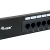 Equip Patchpanel 16-Port Cat.5e Μη θωρακισμένο, Μαύρο
