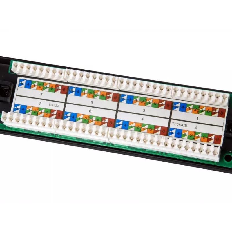 Equip Patchpanel 16-Port Cat.5e Μη θωρακισμένο, Μαύρο