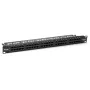 Equip Patch Panel 50-Port Cat.3 RJ45 ISDN, Μαύρο