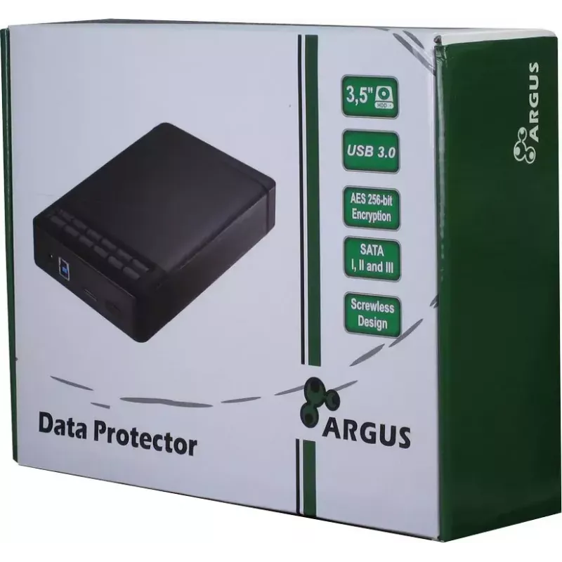 Θήκη HDD Inter-Tech Argus GD-35LK01 Μαύρο 3,5 ίντσες