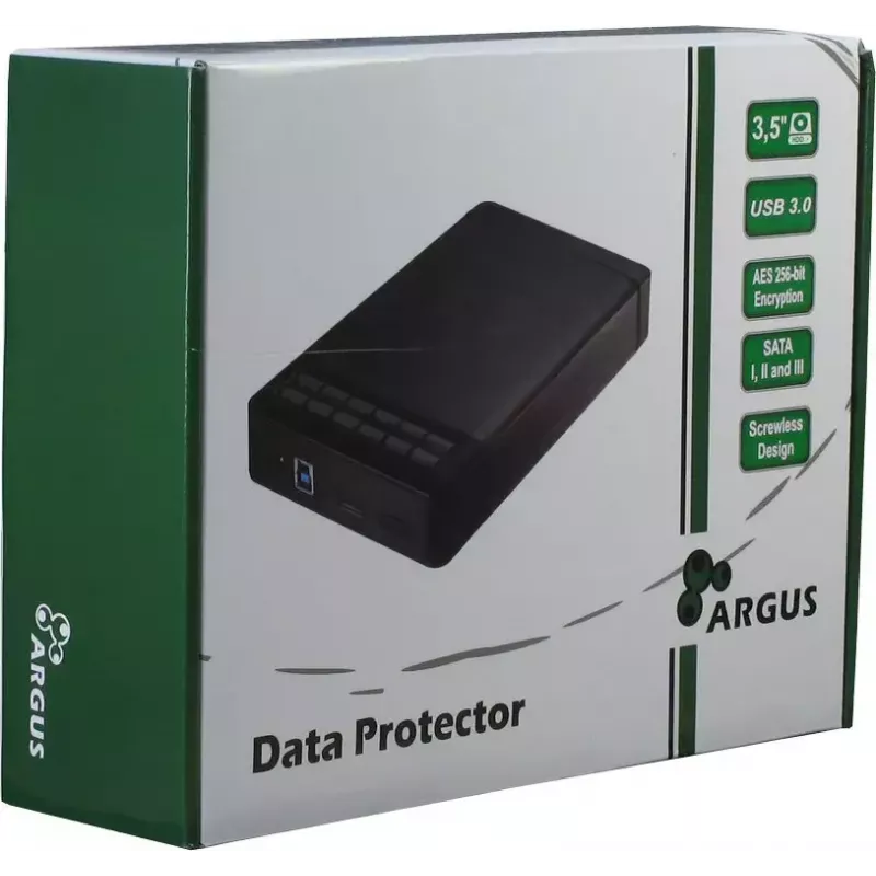 Θήκη HDD Inter-Tech Argus GD-35LK01 Μαύρο 3,5 ίντσες