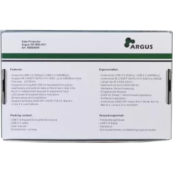 Θήκη SSD Inter-Tech GD-MSLK01