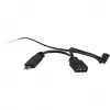 Ανεμιστήρας Inter-Tech RS-041 RGB 12 cm Μαύρο