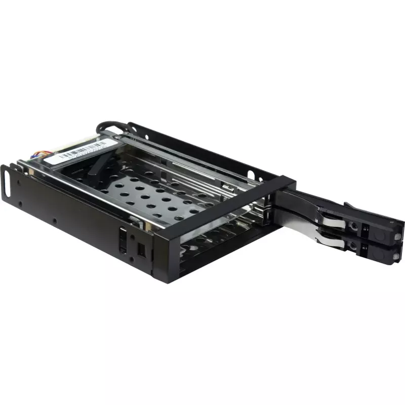 Inter-Tech ST-2523 Μαύρο Κουτί αποθήκευσης Μέταλλο Πλαστικό 9,7 mm