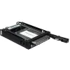 Inter-Tech ST-2523 Μαύρο Κουτί αποθήκευσης Μέταλλο Πλαστικό 9,7 mm