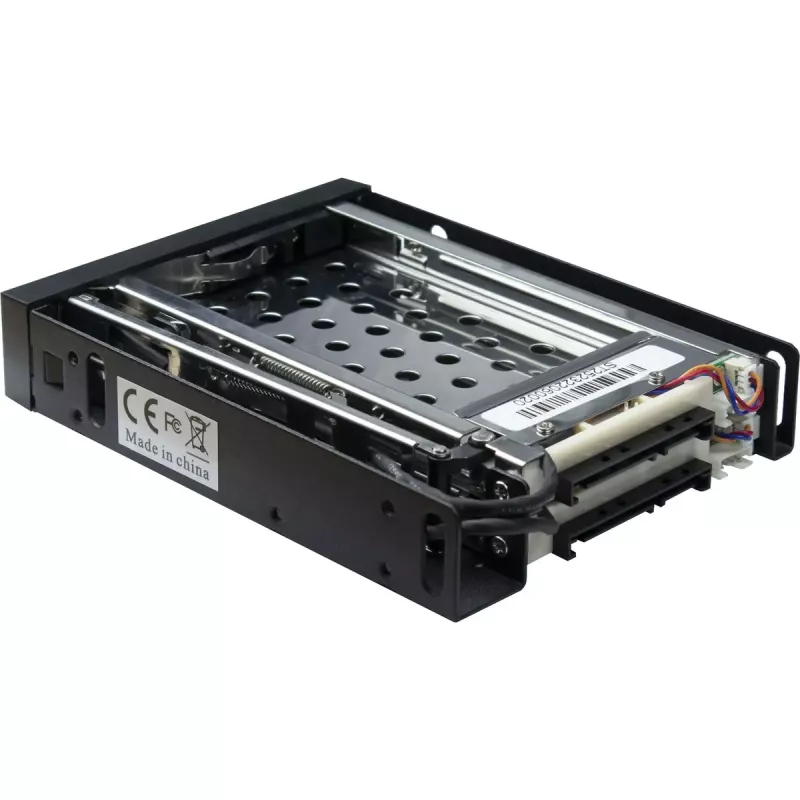 Inter-Tech ST-2523 Μαύρο Κουτί αποθήκευσης Μέταλλο Πλαστικό 9,7 mm