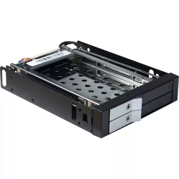 Inter-Tech ST-2523 Μαύρο Κουτί αποθήκευσης Μέταλλο Πλαστικό 9,7 mm