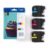 Brother LC123RBWBPDR Μελανοδοχείο 1 τεμ. Γνήσιο Cyan, Magenta, Yellow