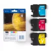 Brother LC1100RBWBPDR Μελανοδοχείο 3 τεμ. Γνήσιο Cyan, Magenta, Yellow
