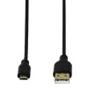 Hama 0,75m, USB2.0-A/USB2.0 Micro-B Καλώδιο USB USB A Micro-USB B Μαύρο