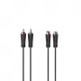 Hama 00205095 Καλώδιο ήχου 5 m 2 x RCA Μαύρο